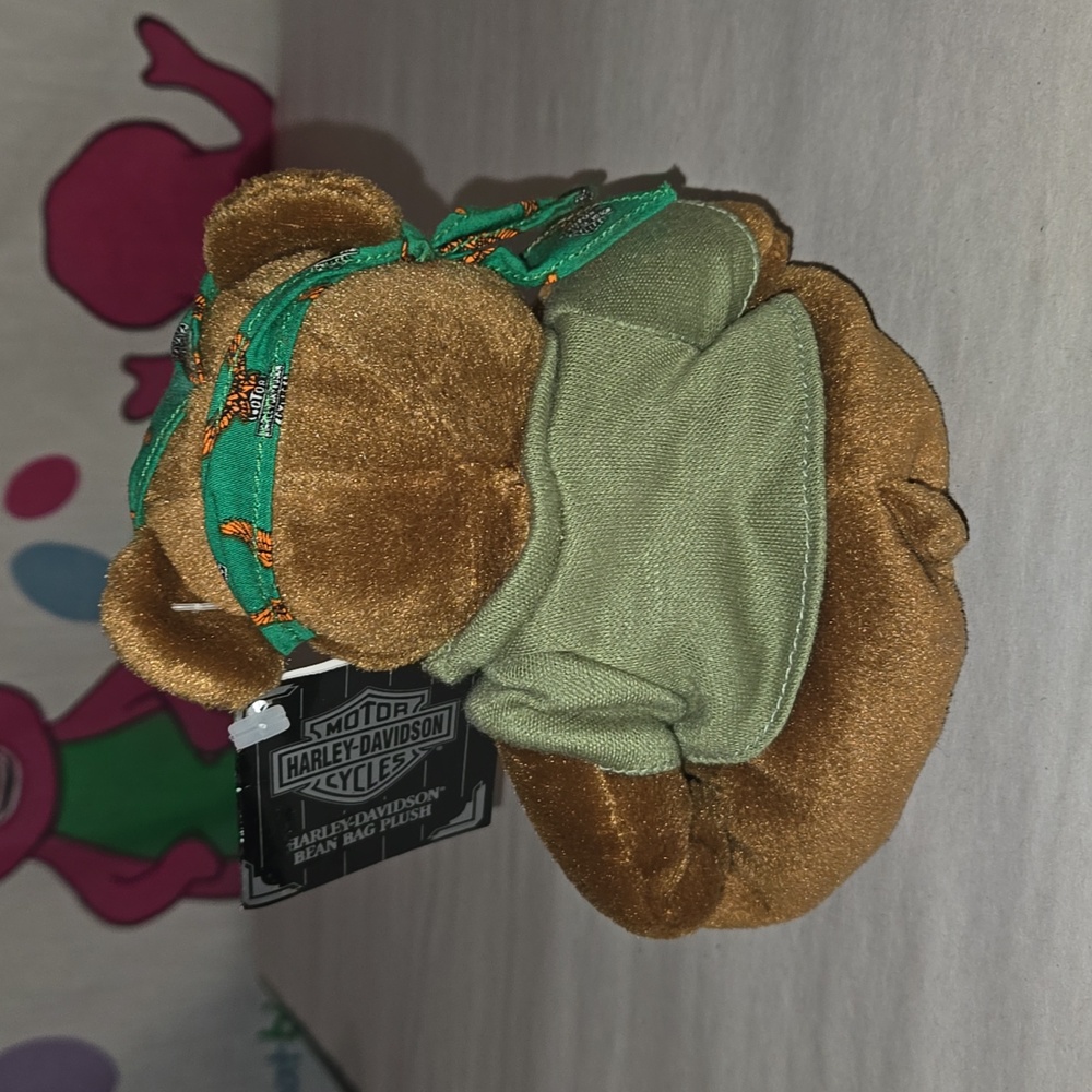 Vintage Harley-Davidson 1998 Biker Teddy Bear Set New With Tags - Picture 5 of 16